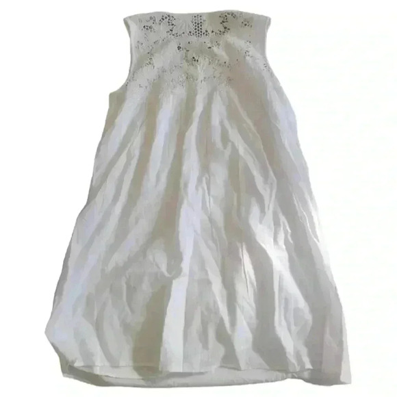 Susana Monaco White Embroidered Lace Blouse Women's Size 6 - Picture 2 of 4